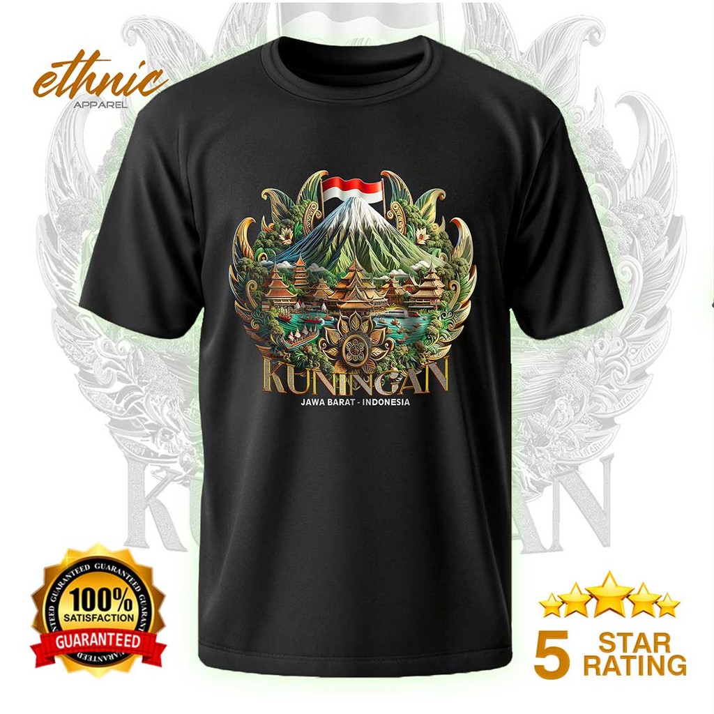 T-shirt Kaos Distro KUNINGAN - JAWA BARAT - Premium Quality - KNGX7