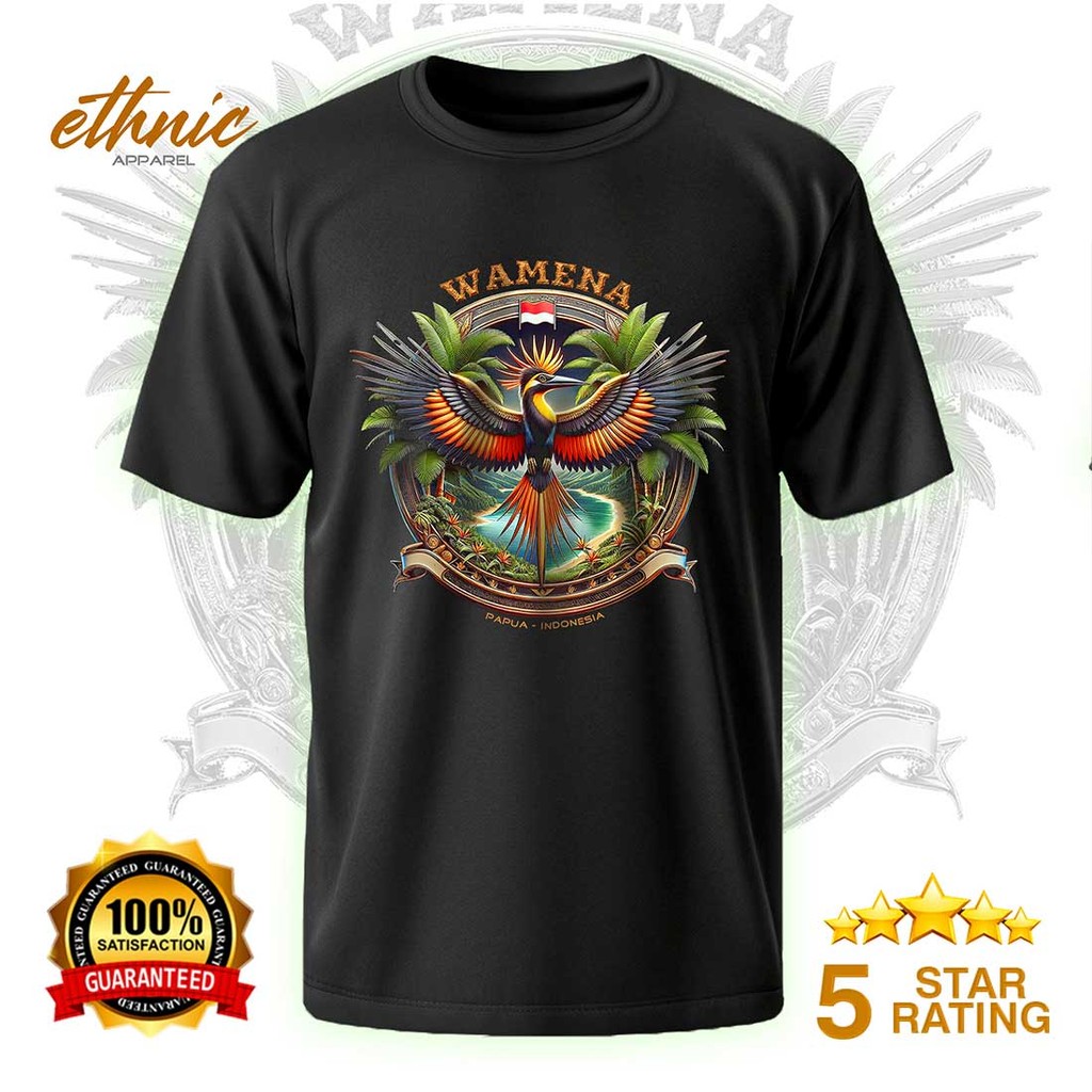 T-shirt Kaos Distro WAMENA - PAPUA - Premium Quality - WAMX2
