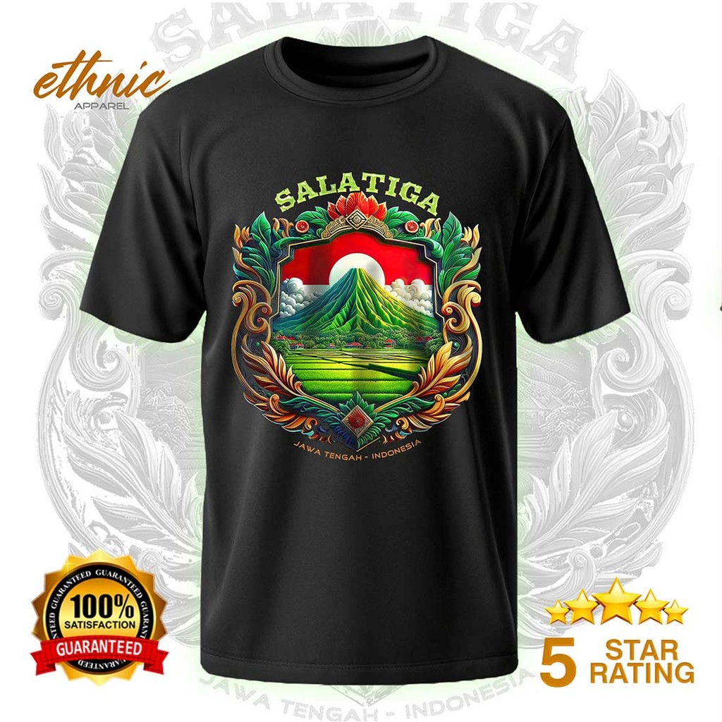 T-shirt Kaos Distro SALATIGA - JAWA TENGAH - Premium Quality - SLTX5