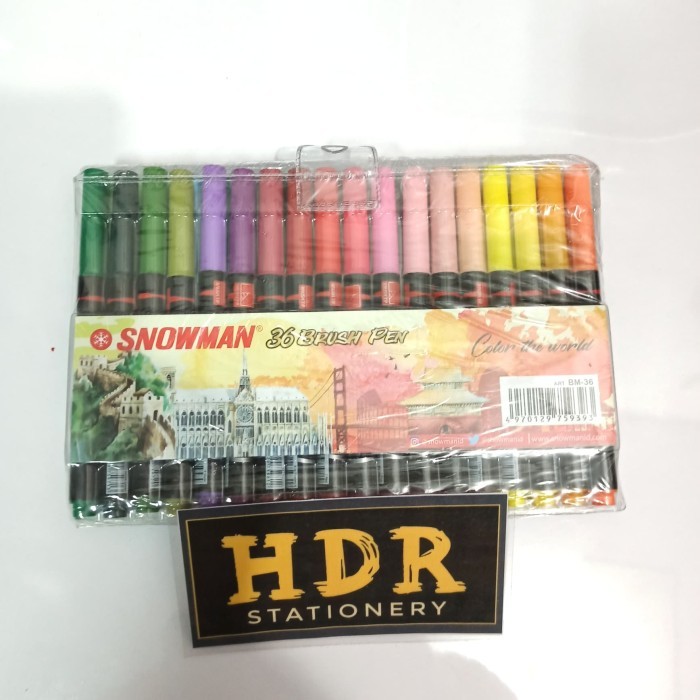 

Ba Brush Pen Snowman 36 Warna