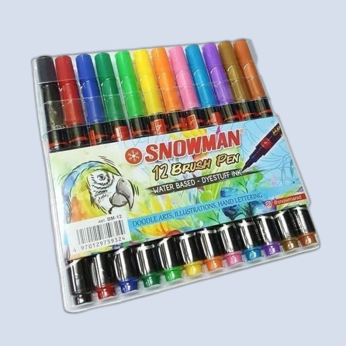 

Ba Brush Pen Snowman 12Warna