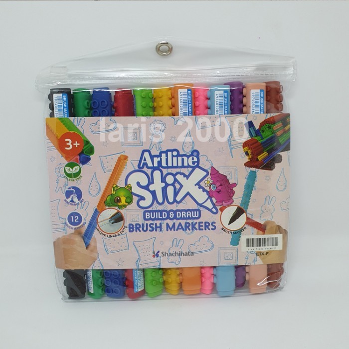 

Ba Artline Stix Brush Pen Marker 12 Warna