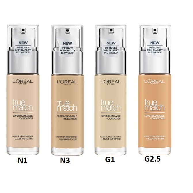 (Produk Berkualitas) Loreal Paris True Match Liquid Foundation SPF16 L'Oreal Paris True Match Liquid