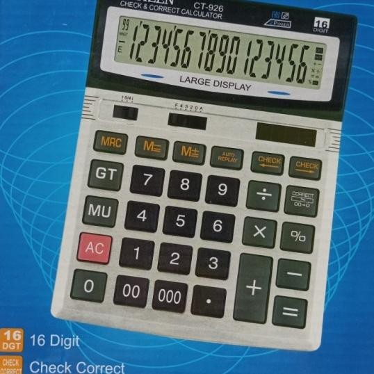 

Kalkulator Citizen Ct 926 16 Digit / Calculator / Alat Hitung