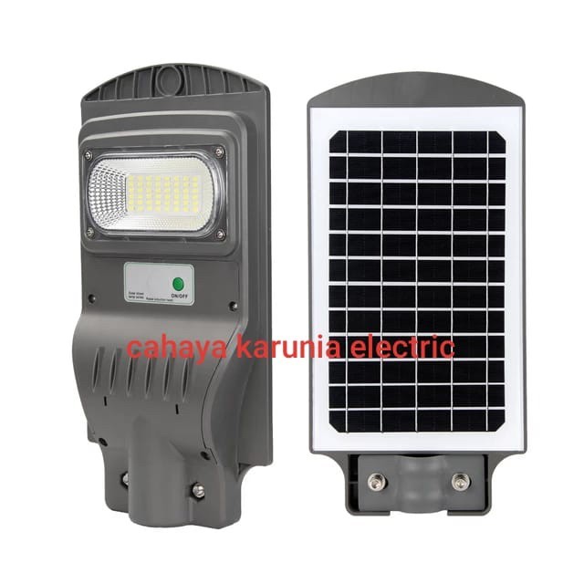 Lampu jalan pju tenaga surya solar cell 30 watt LED + remote