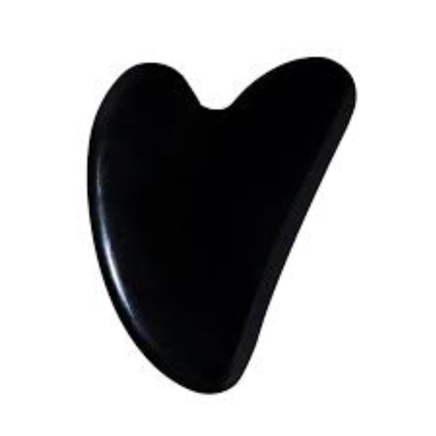 GuaSha Natural Jade Massage Tool - JADE BLACK JADE BLACK HITAM