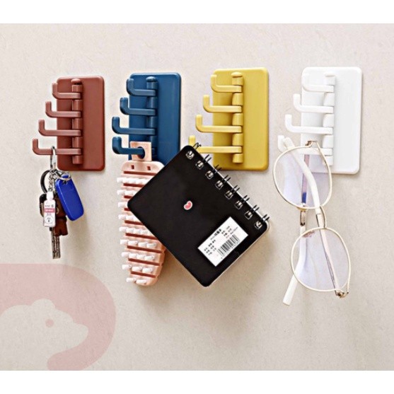Gantungan Tempel 4 Hook Serbaguna - random