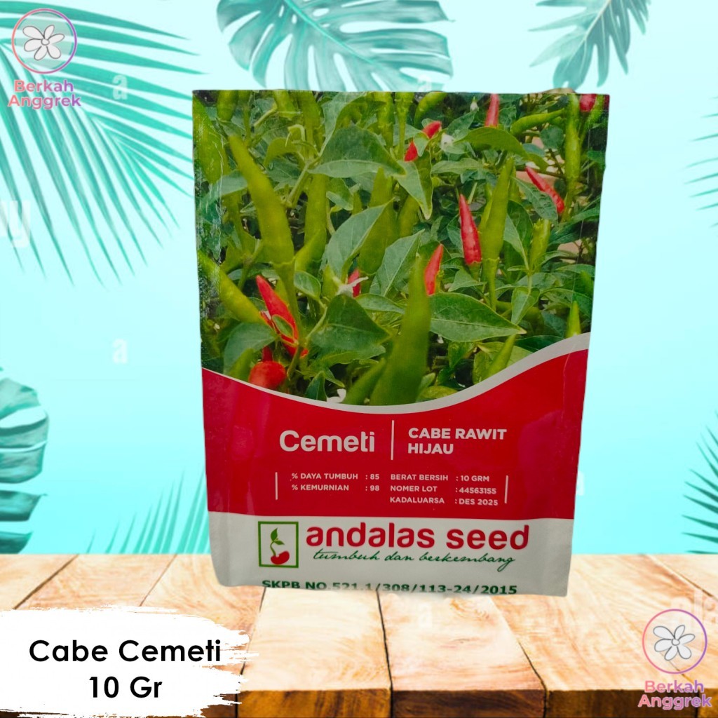 Cemeti 10 Gram Benih Cabe Rawit Tegak Hijau Unggul