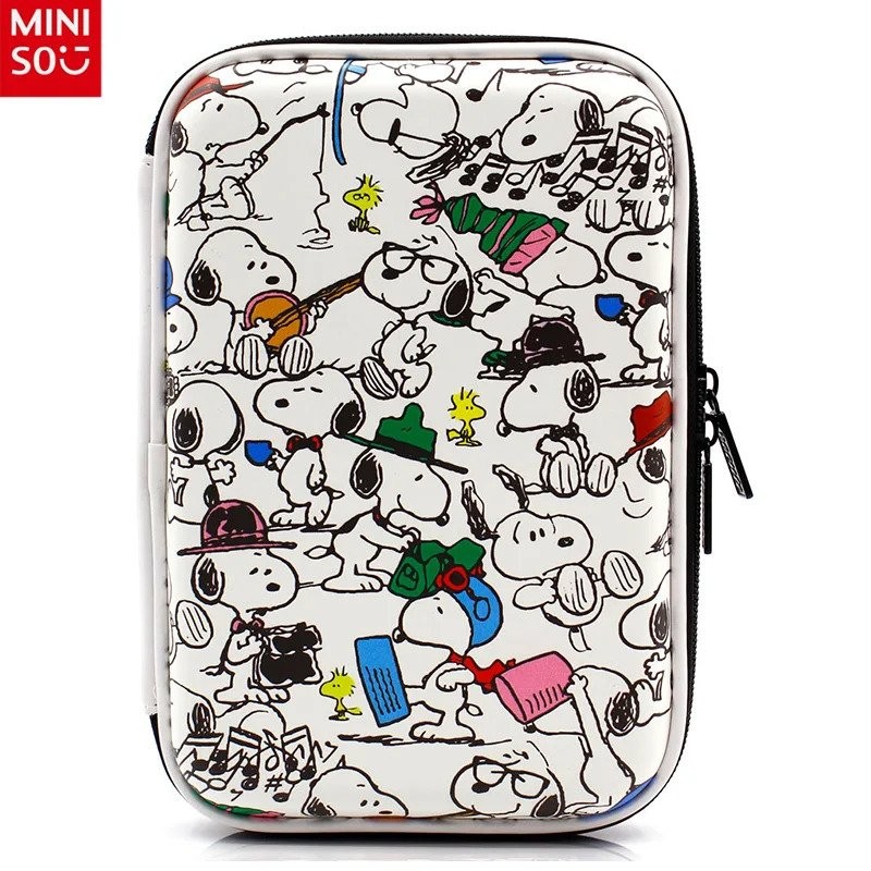 

Anime Snoopy Eva Pen Box Cute Dog Cartoon Large Capacity Multifunctional Stationery Box Waterproof Pen Case Student Supplie Gift KVSW