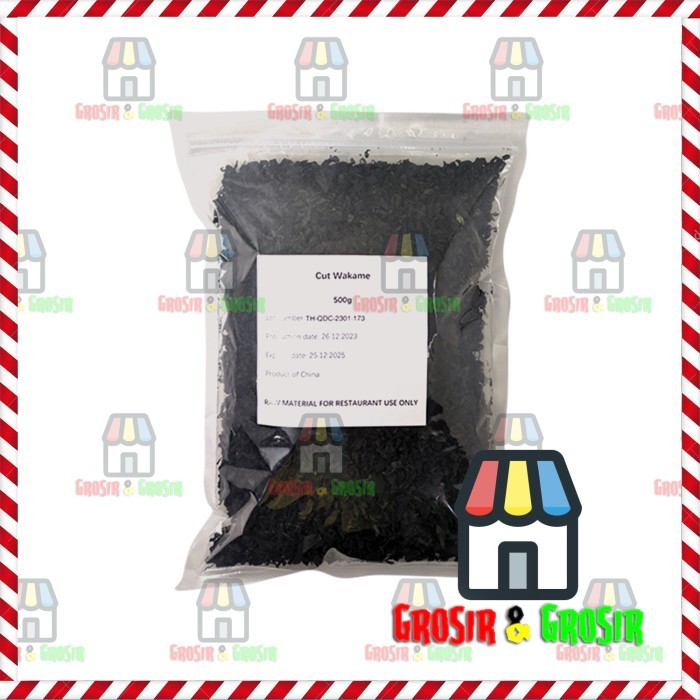 

Dijual!!! Dried Seaweed / Cut Wakame / Rumput Laut Kering 500 Gr