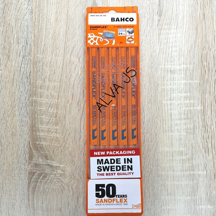 Mata Gergaji Besi Sandflex 24T Asli /Mata Gergaji Besi Bahco(100 Pcs ) Gratis Ongkir