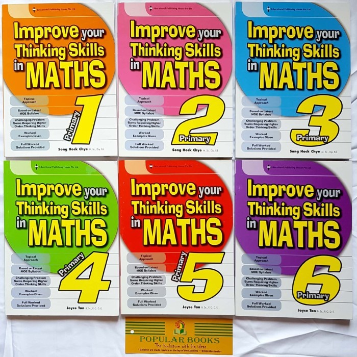 

Best Seller Improve Your Thinking Skills In Maths ( Available Primary 1 - 6 )