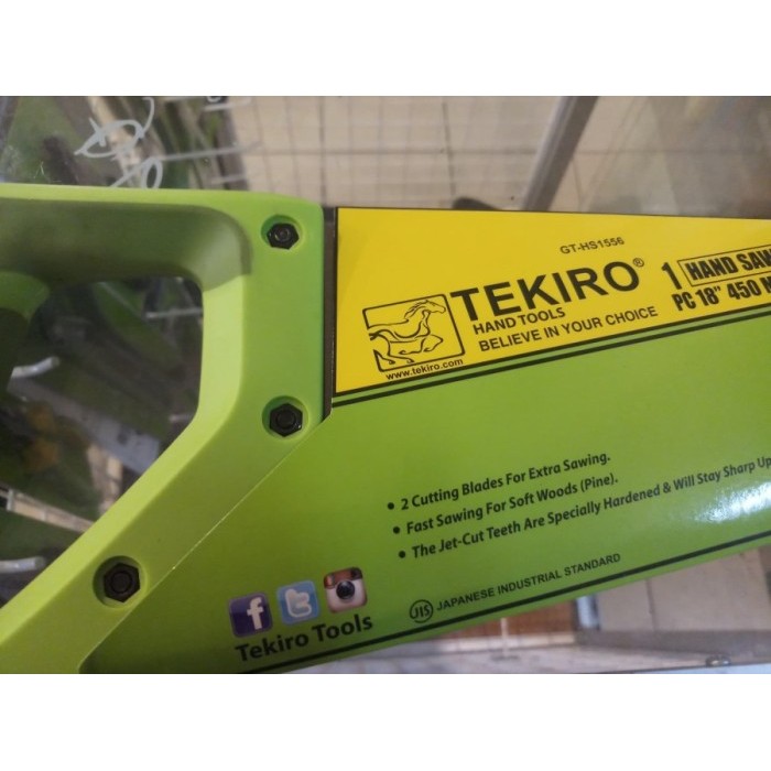Gergaji Tangan Gagang Tpr Tekiro 18 Inch 2 Mata For Sale