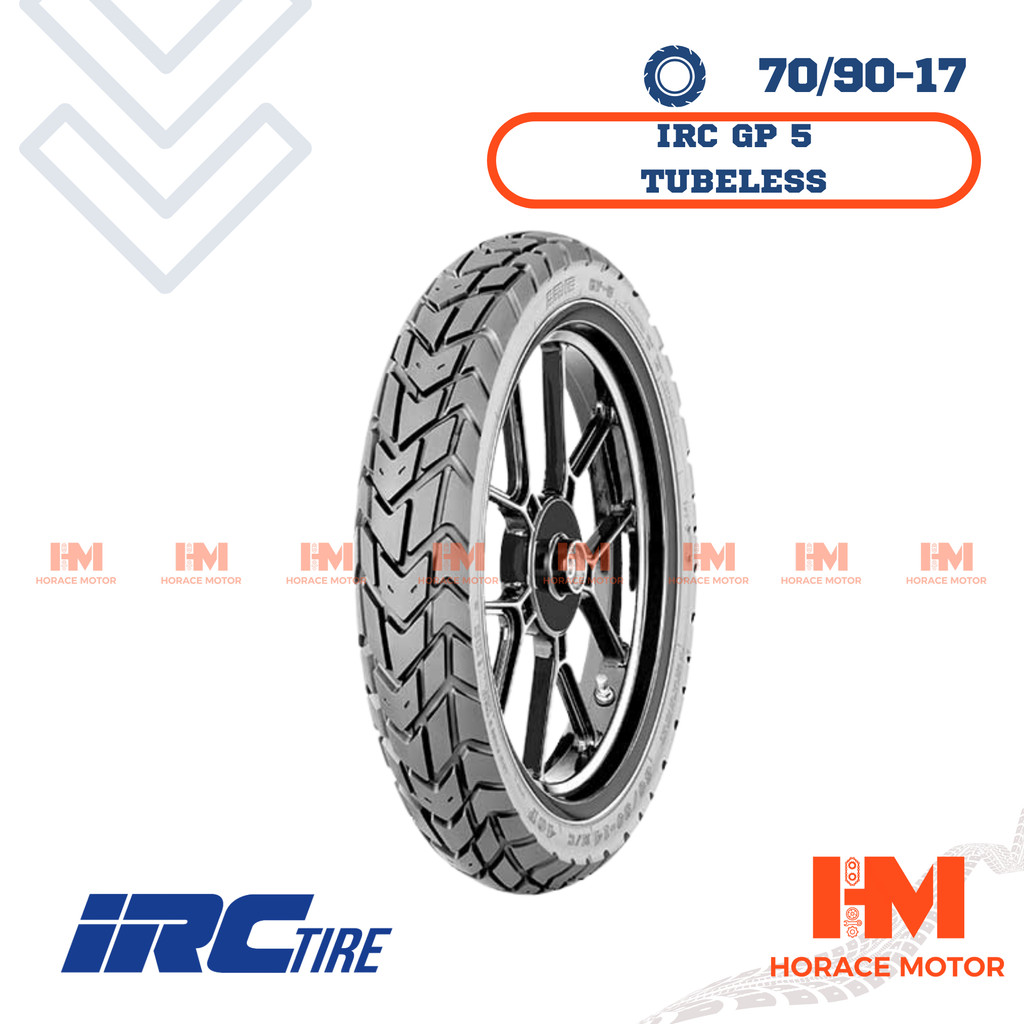 [HRC] IRC GP 5 70/90-17 Ring 17 70/90 Ban Motor Tubeless Tubles