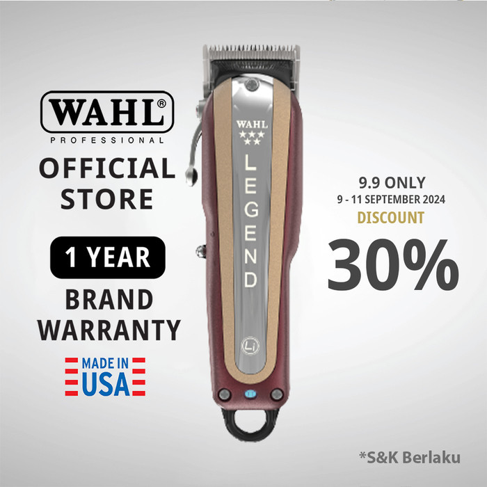 TERBATAS Wahl Legend Cordless Hair Clipper - Alat Cukur, Pemangkas
