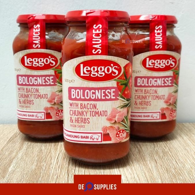 

Leggos Bolognese w/ Bacon Pasta Sauce 500gr - Saus Bolognaise Leggo's