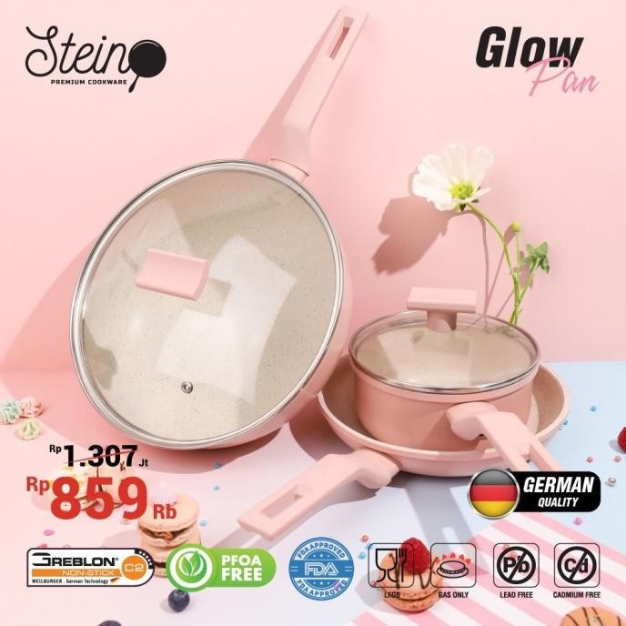 Jual Glow Pan Stein Cookware Greblon Coating