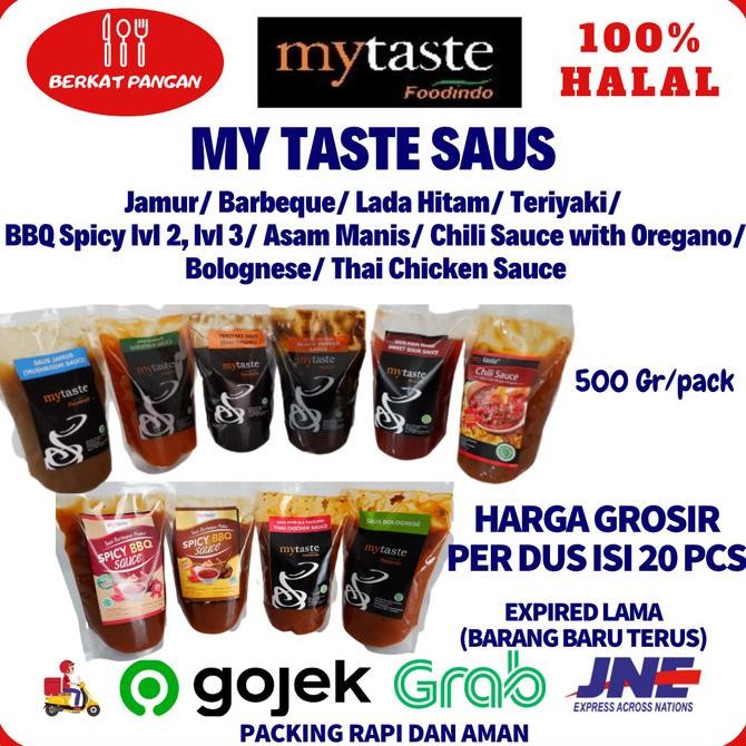 

DUS ISI 20PCS-MyTaste Saus Jamur / Barbeque/ Lada Hitam / Teriyaki dll