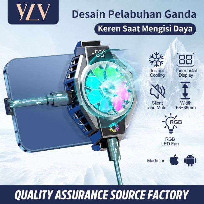 HRG DISKON Funcooler X9 Fan Cooler Radiator Pendingin Cooler Hp Fan Gaming