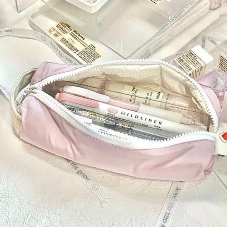 

ORIGINAL Tempat pensil aesthetic cute pencil case pouch makeup penyimpanan alat tulis ter-46