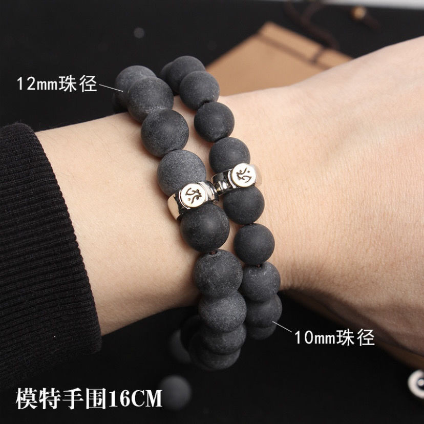 Gelang Keberuntungan Aroma Obat Buddha Pria, Mainan Manik Herbal Alami