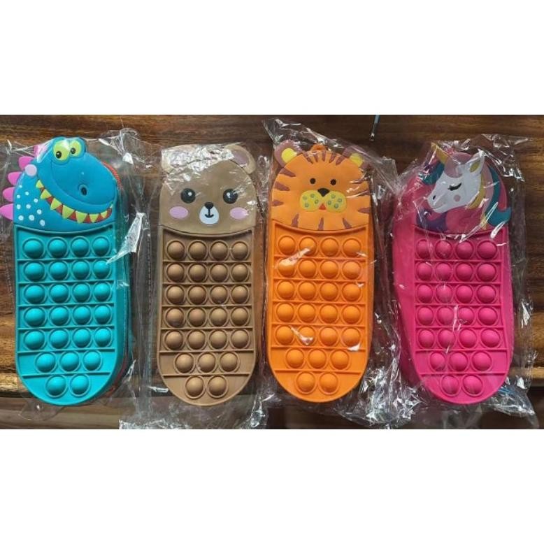 

COD Tempat Pensil Case Pop It Anak Perempuan Laki Laki Import Kartun Karakter Unicorn Dinosaurus eqw-68