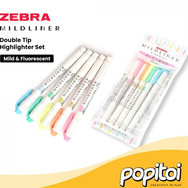 

Zebra Ldliner Set Double Tip Highlighter Dliner Pastel