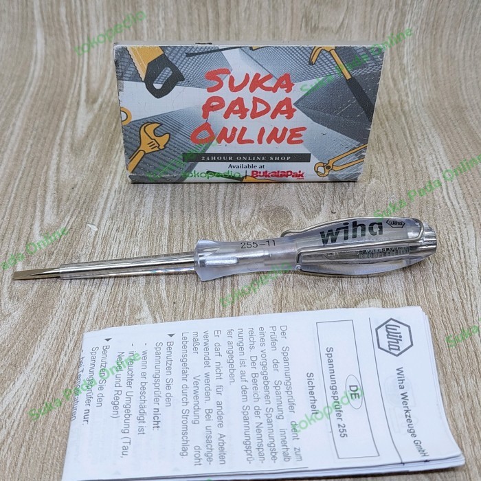 Obeng tespen WIHA Single Pole SoftFinish 110-250v