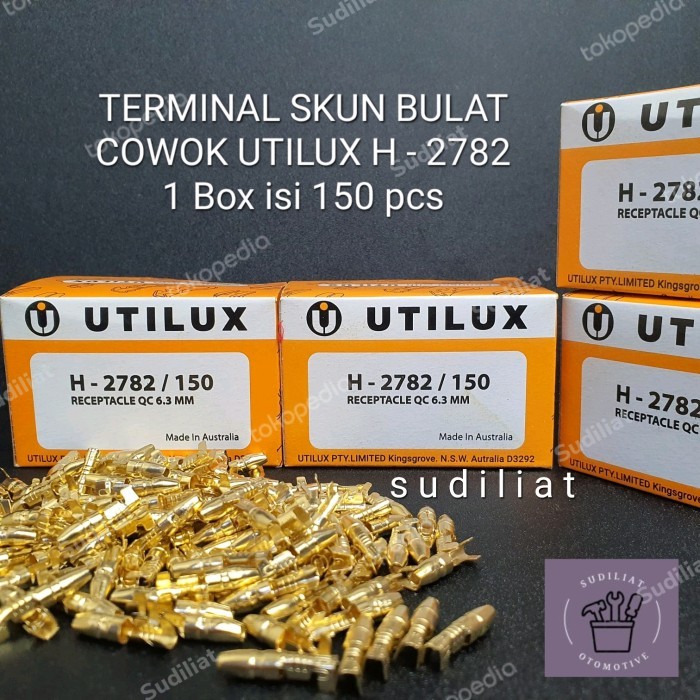 TERMINAL SKUN UTILUX COWOK BULAT / MALE H-2782 ISI 150 PCS