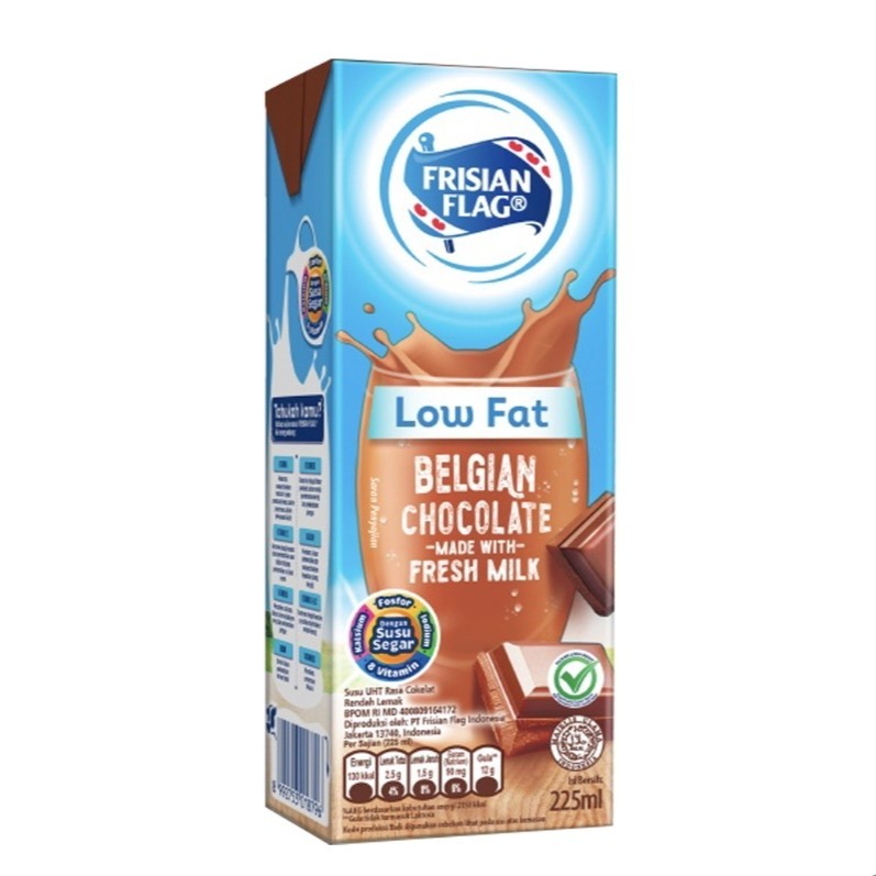 

FRISIAN FLAG Purefarm Low Fat Susu UHT Belgian Chocolate 225 ml