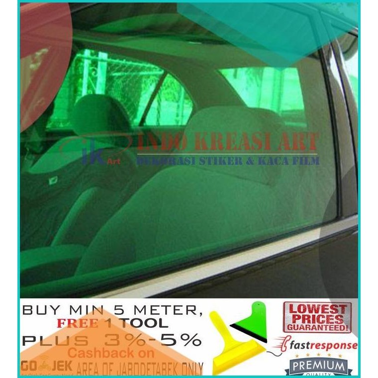 KACA FILM RIBEN HIJAU GREEN FASHION UNTUK MOBIL DAN RUMAH 140BZ4 part