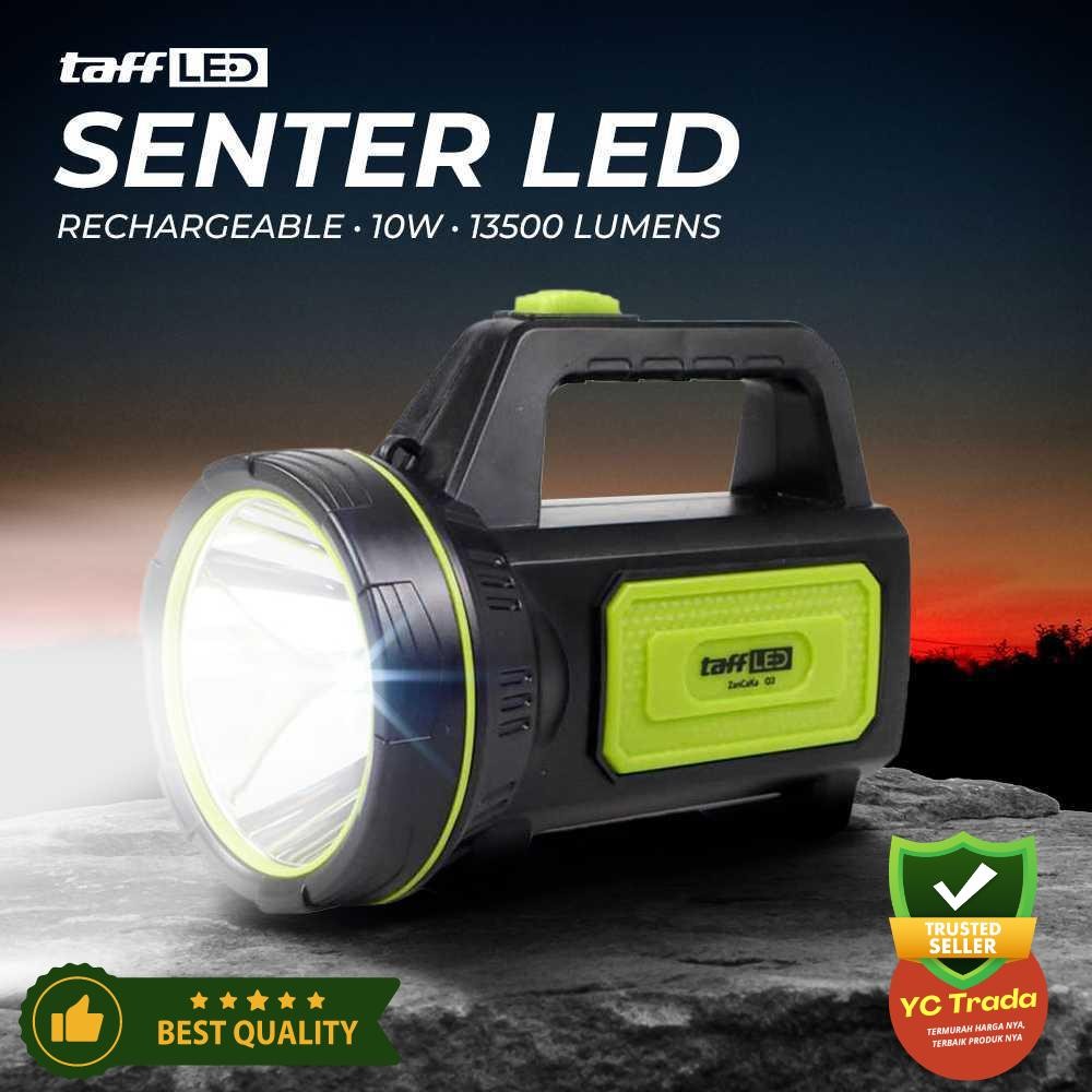 

High Quality TaffLED ZanCaKa Senter LED Super Bright Rechargeable 10W 13500 Lumens - Q3