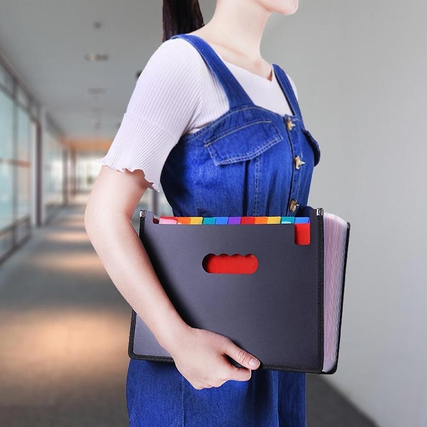 

COD Rainbow Map Plastik / Dokumen Keeper / Clear Holder A4 F4 / MAP DOKUMEN / MAP KANCING Meja Standing la-92