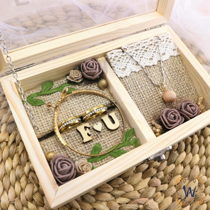 Box Mahar Cincin Kotak Kalung Dan Gelang Tempat Seserahan Pernikahan