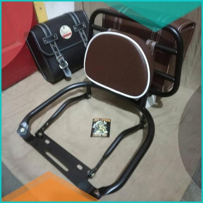 Back rack plus tas Vespa super sprint dll vespa klasik / aksesoris 14