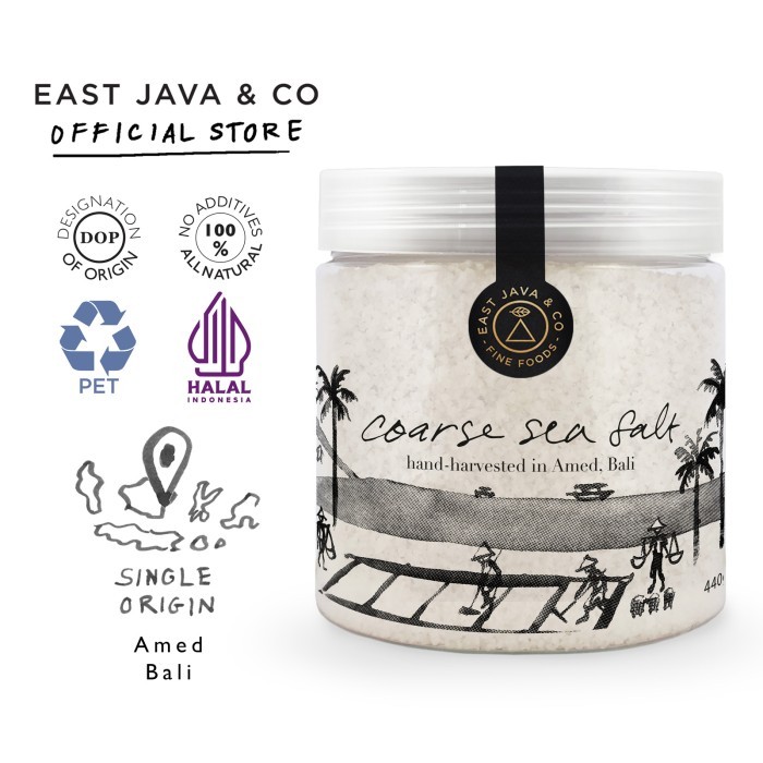 

East Java & Co Amed Sea Salt - 440G (Garam Laut Amed) - Adelineez