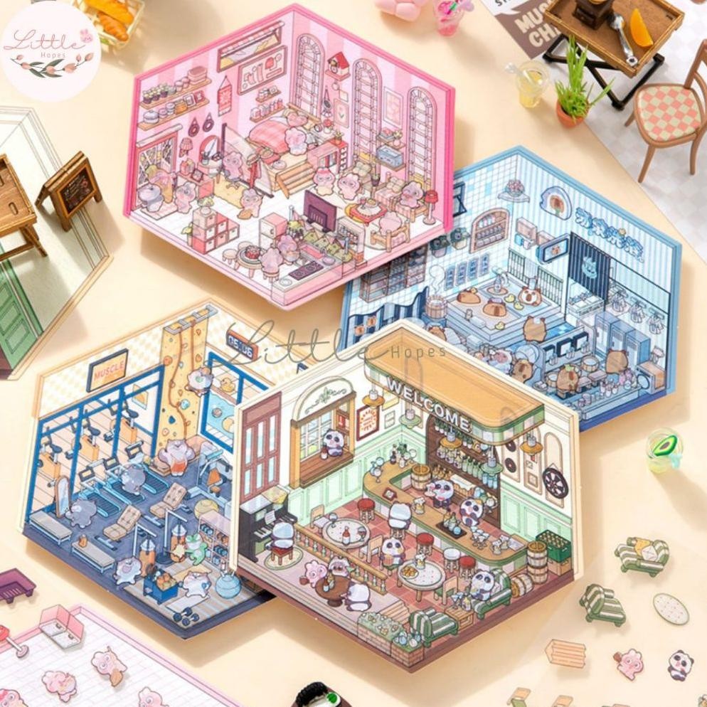 

To94 STICKER 3D Premium Satisfying Decoration Landscaping Creative Mainan Anak Unik Lucu COD Viral Korea Terlaris