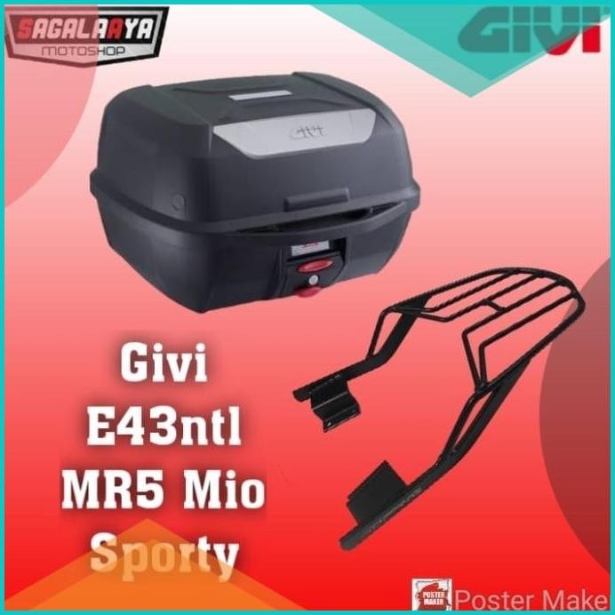 Givi E43ntl Bracket topbox Givi MR5 Original Yamaha Mio Sporty 140BZ4