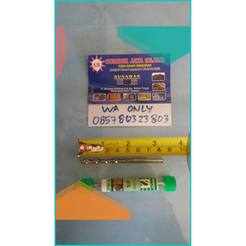 Mata Bor JORAN DRILL 5 mm x 8.5 cm / Mata Bor Beton Tembok MURAH 140B