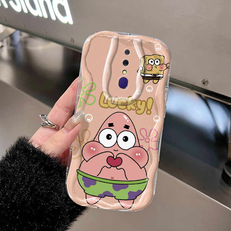 Casing Hp Untuk OPPO F11 F9 F9 Pro Realme 2 Pro Realme U1 A9 2019 A9x Case Casing pola SpongeBob Kas