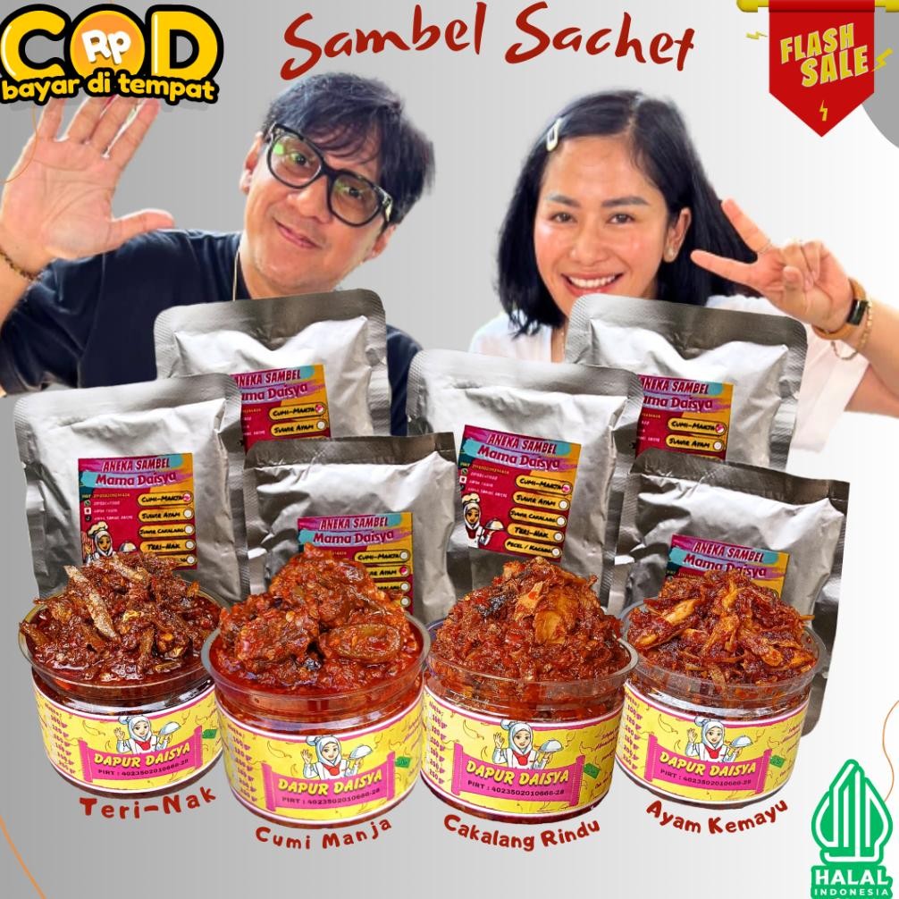 

[SACHET] SAMBEL CUMI MANJA SAMBAL FRESH SOTONG ASIN SUWIR CAKALANG AYAM TUNA TONGKOL PECEL KACANG TERI SUWIR EATSAMBEL EAT SACHET CIAMIK EATSAMBAL SAMYANG GOCHUJANG HALAL MAKAN MAKANAN PEDAS KULINER FOOD CEMILAN DIET IDE JUALAN SIMPLE MUKBANG JAJAN MENU