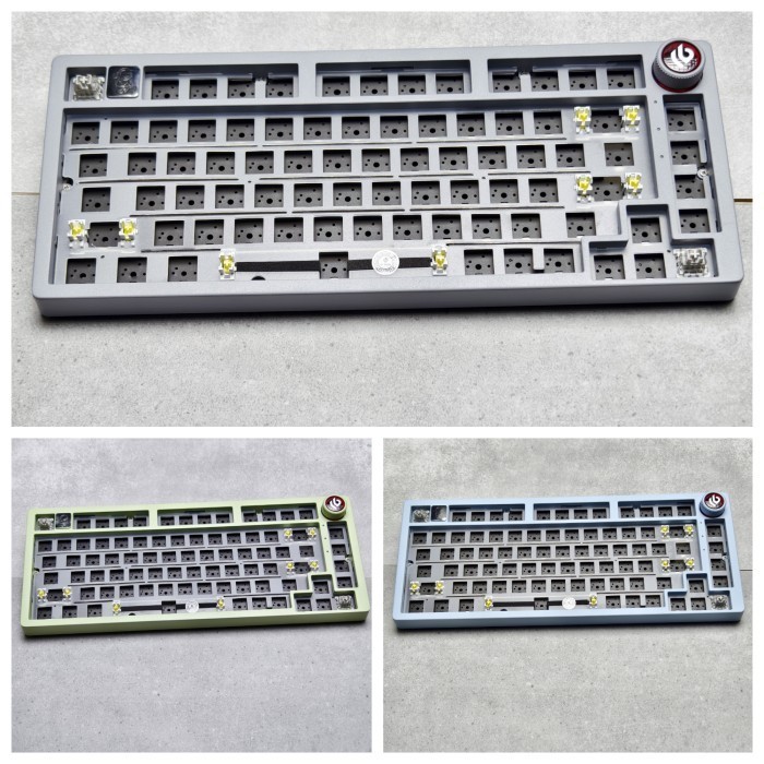 TERBARU LEOBOG Hi75 RGB Gasket Aluminum Barebone Mechanical Keyboard HI 75