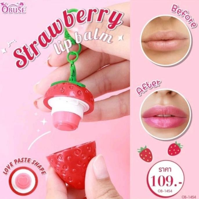 Obuse Strawberry Lip Balm //Lipbalm Jaemin Shp21