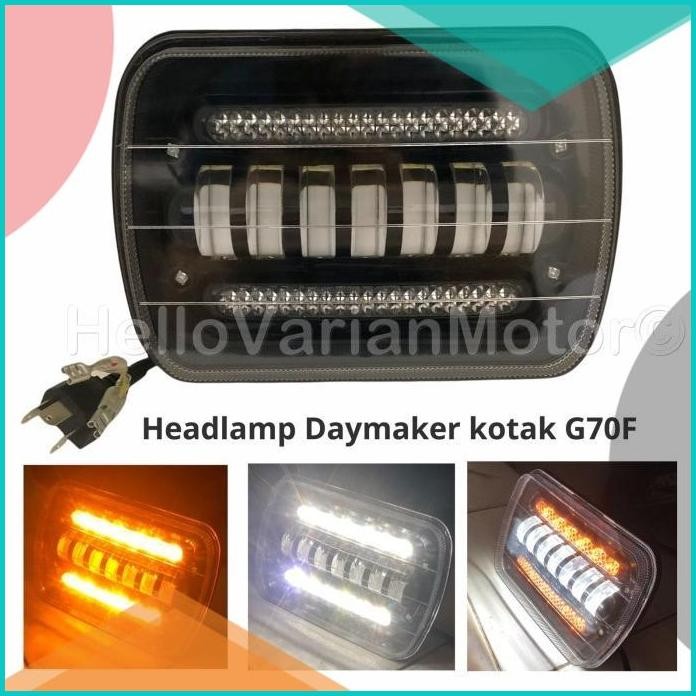 Lampu Depan Daymaker Kotak LED G70F Socket H4 140BZ4 tools