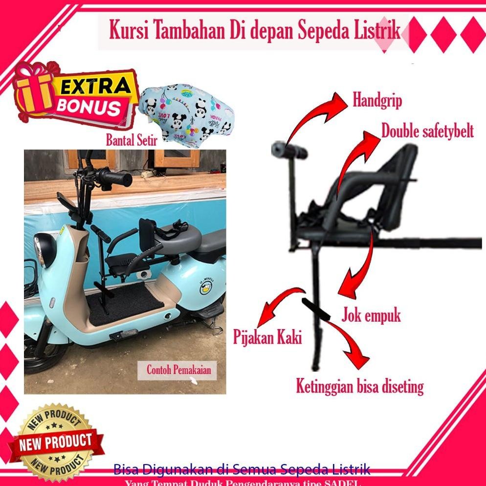 Original Kursi Boncengan Sepeda Listrik Bisa Untuk Semua Sepeda Listrik Promo