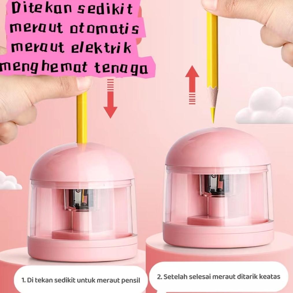 

ter-46 Electric Stationery Set set Alat Tulis Elektronik Rautan Penghapus Vacuum Pensil 11In1 sekolah sets Viral