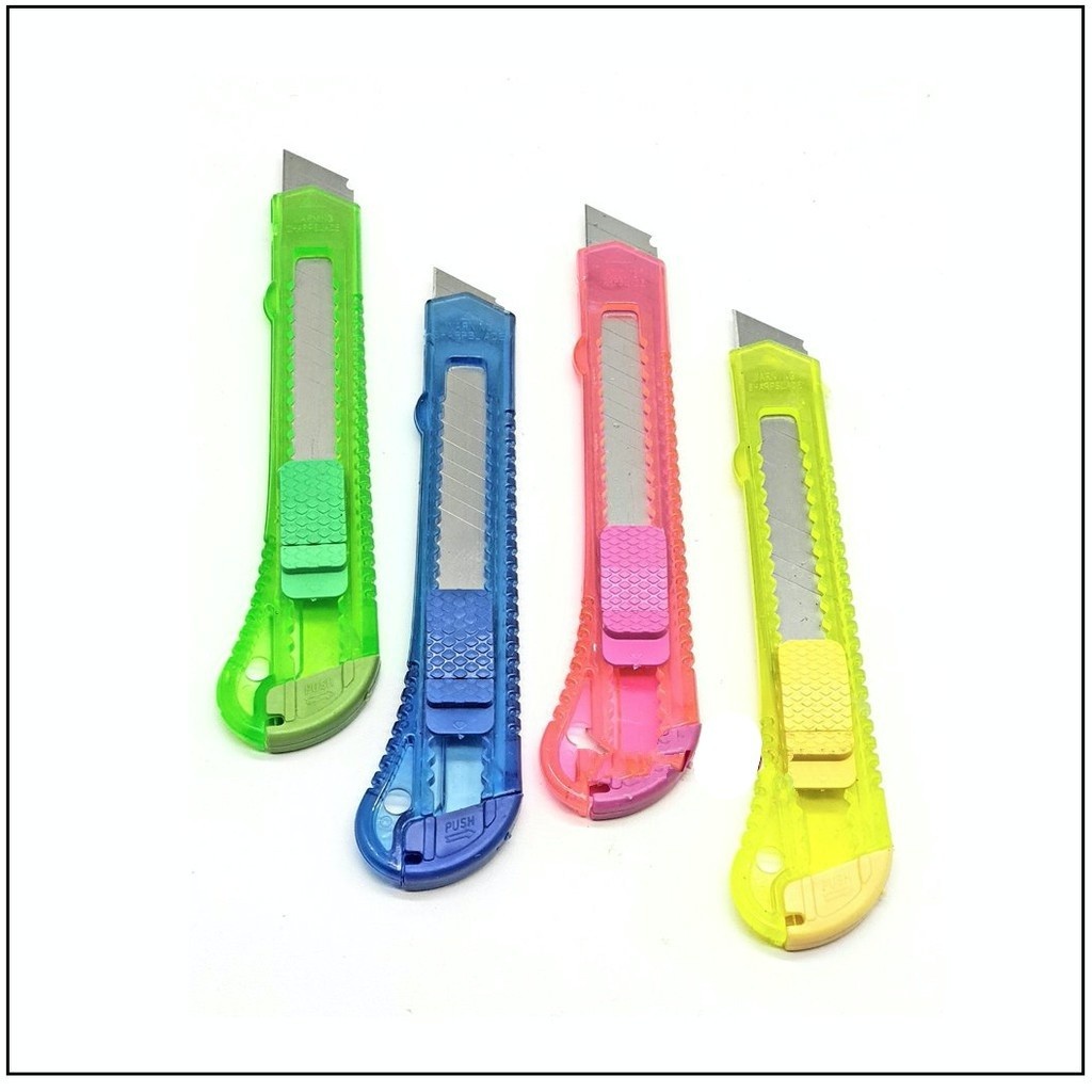 

Pisau Cutter Besar Warna Warni Cutter Eceran Pisau Cutter Warna