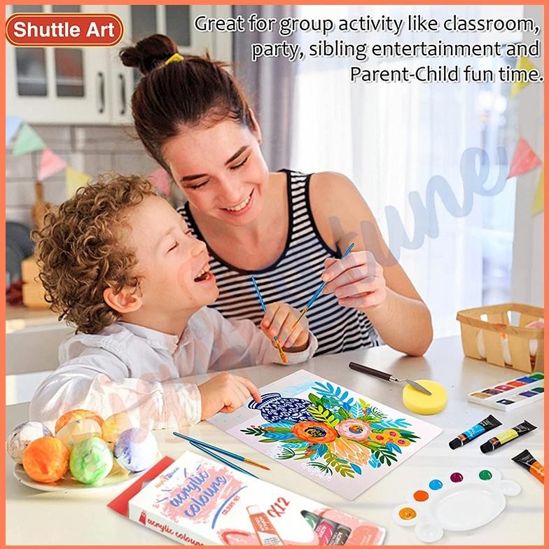 

Ur37 Hightune Cat Akrilik Set 12/24 Warna 10ml Acrylic Paint Color Set Painting Lukis Kanvas Termurah