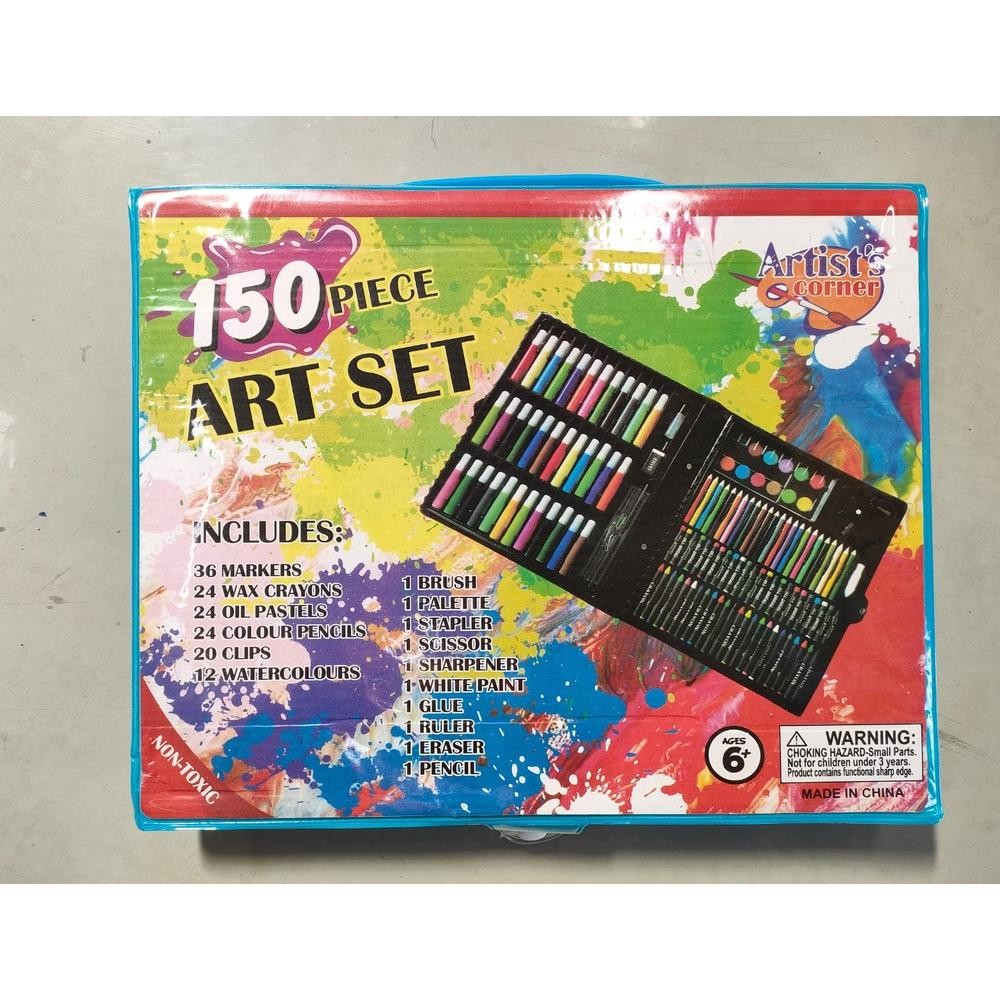 

ZX41 Crayon Set Mewarnai Melukis / Pensil Menggambat 150pc / Alat Tulis anak Sale