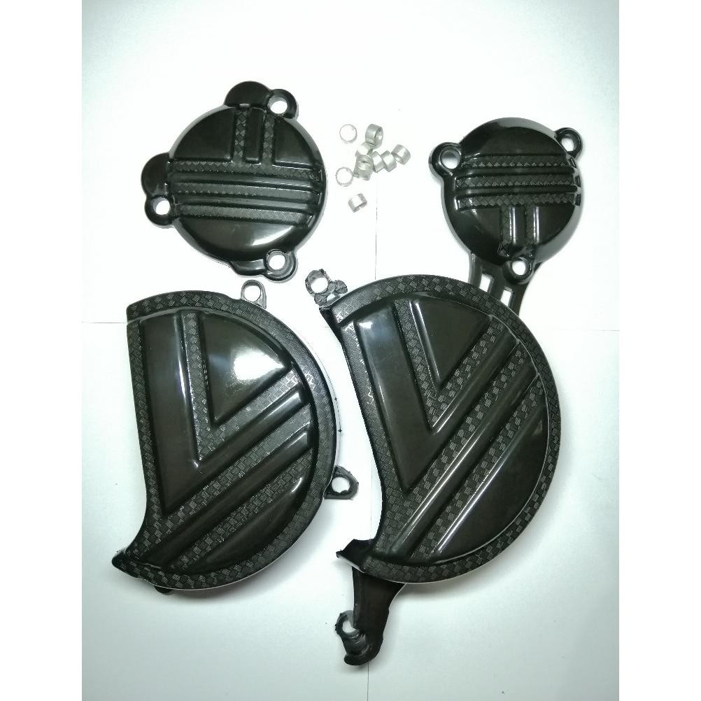 fbx-4 Tutup pelindung mesin KLX 150 G BF SM DTRACKER150, cover blok mesin KLX150S L DTRACKER LAMA, m